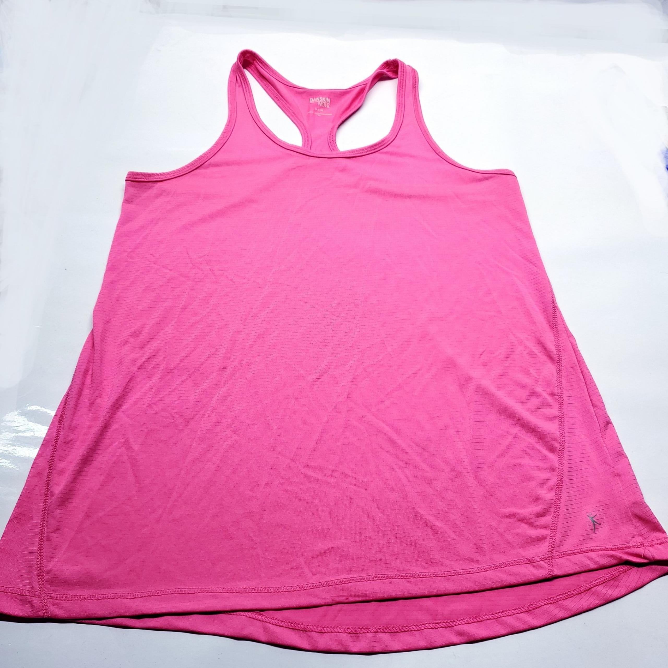 Danskin Now Dri More Pink Athletic Tank Top Women's Size Medium