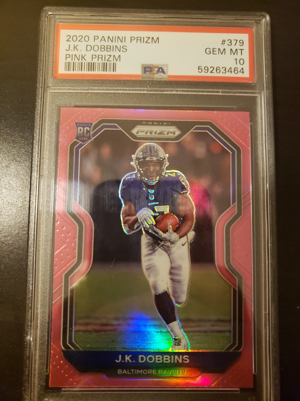 J.k. Dobbins Pink Prizm Psa 10 Pop 13 Rare