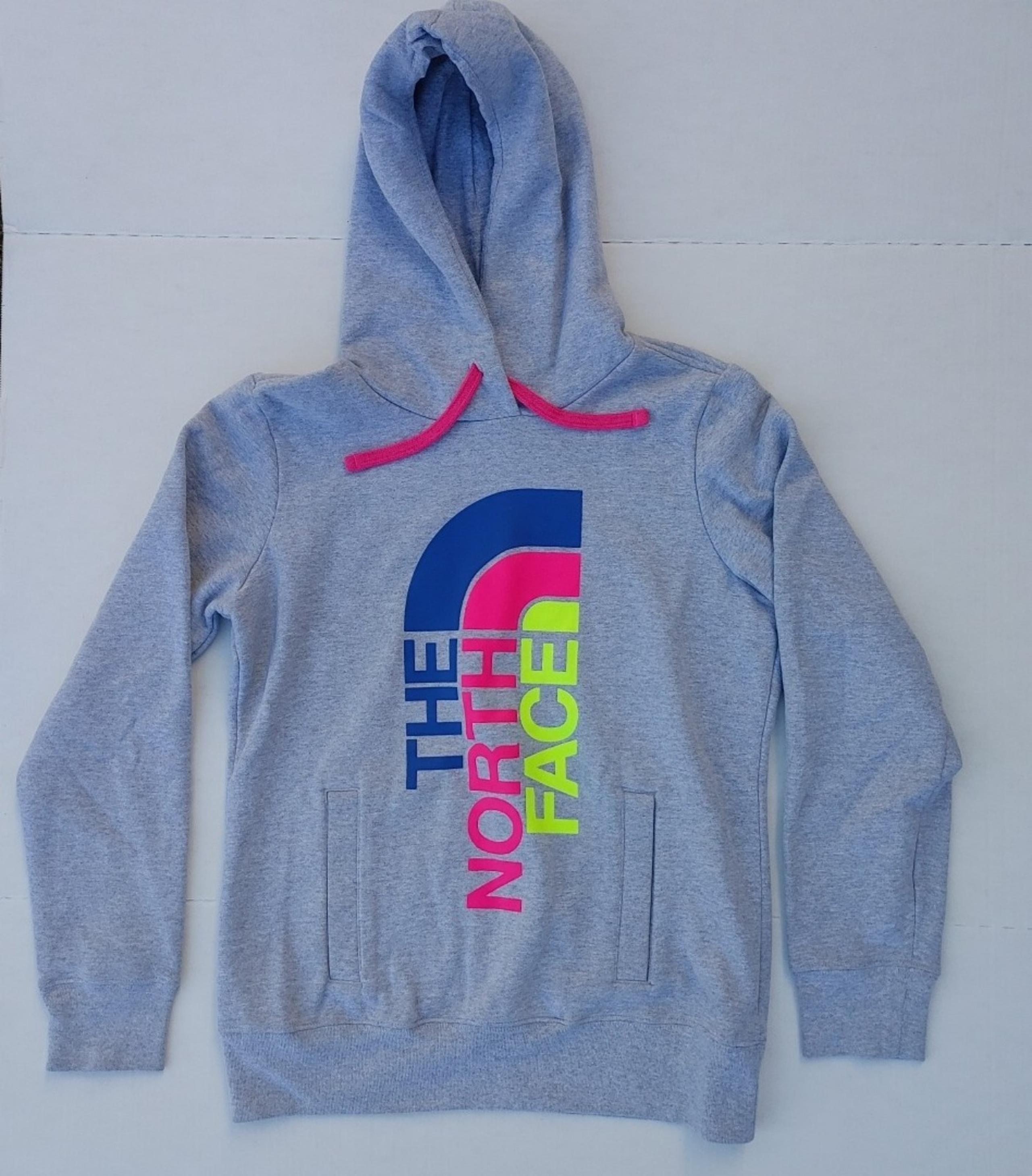 The North Face Half Dome Women's Pullover Hoodie Size Medium Big Neon Logo