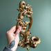 Vtg gold ornate syroco wall sconces