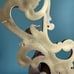 Vtg gold ornate syroco wall sconces