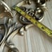 Vtg gold ornate syroco wall sconces