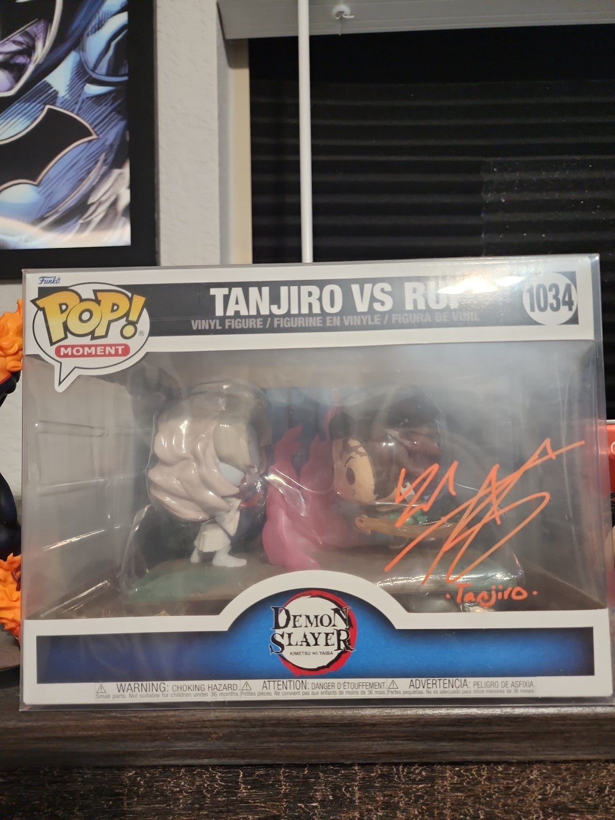 Tanjiro vs Rui Funko Pop Autographed