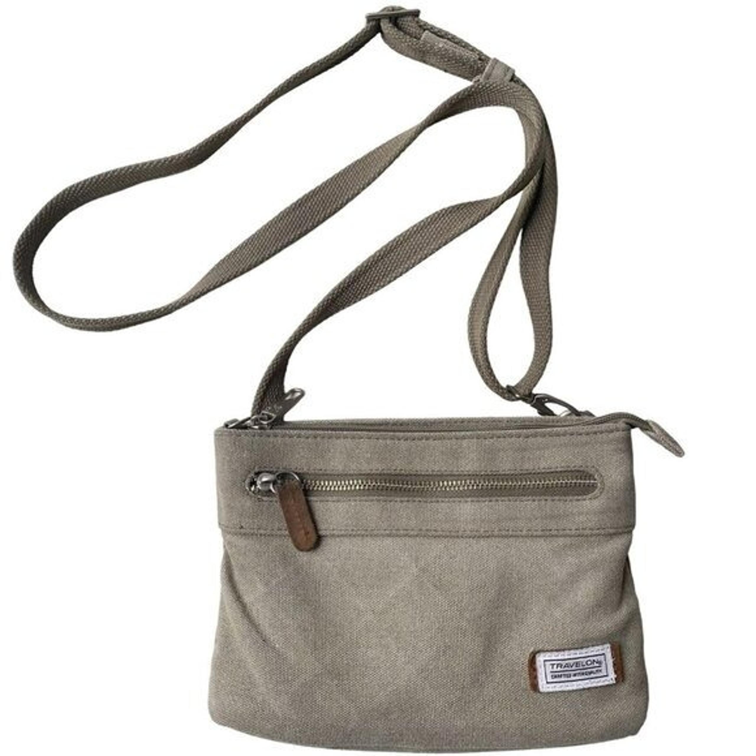 Travelon Anti-theft Heritage Crossbody Bag Sage Women’s  S Canvas Traveling GORP