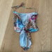Boohoo Petite Animal print Chain Satin Scarf Top