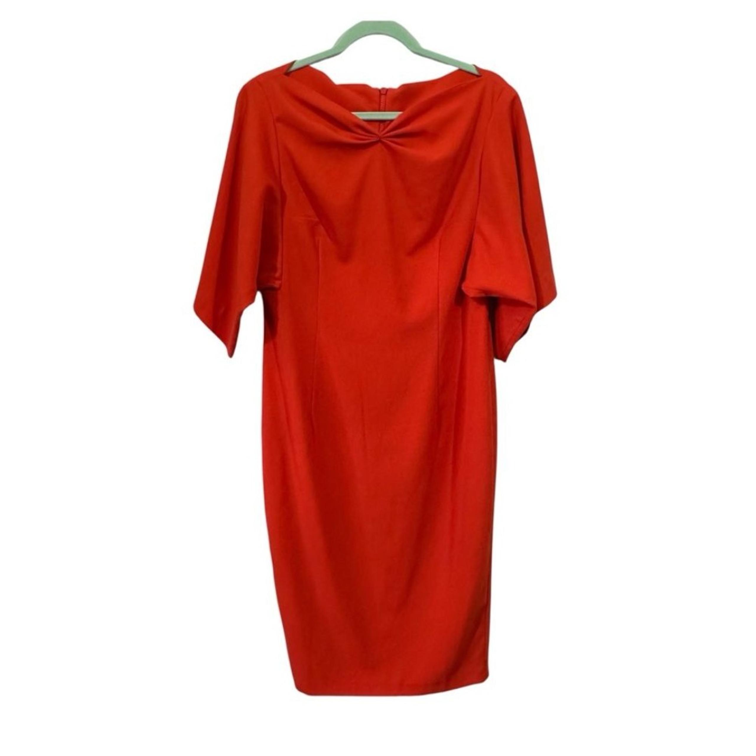 ASOS Orange High Neck Sheath Dress Size 10