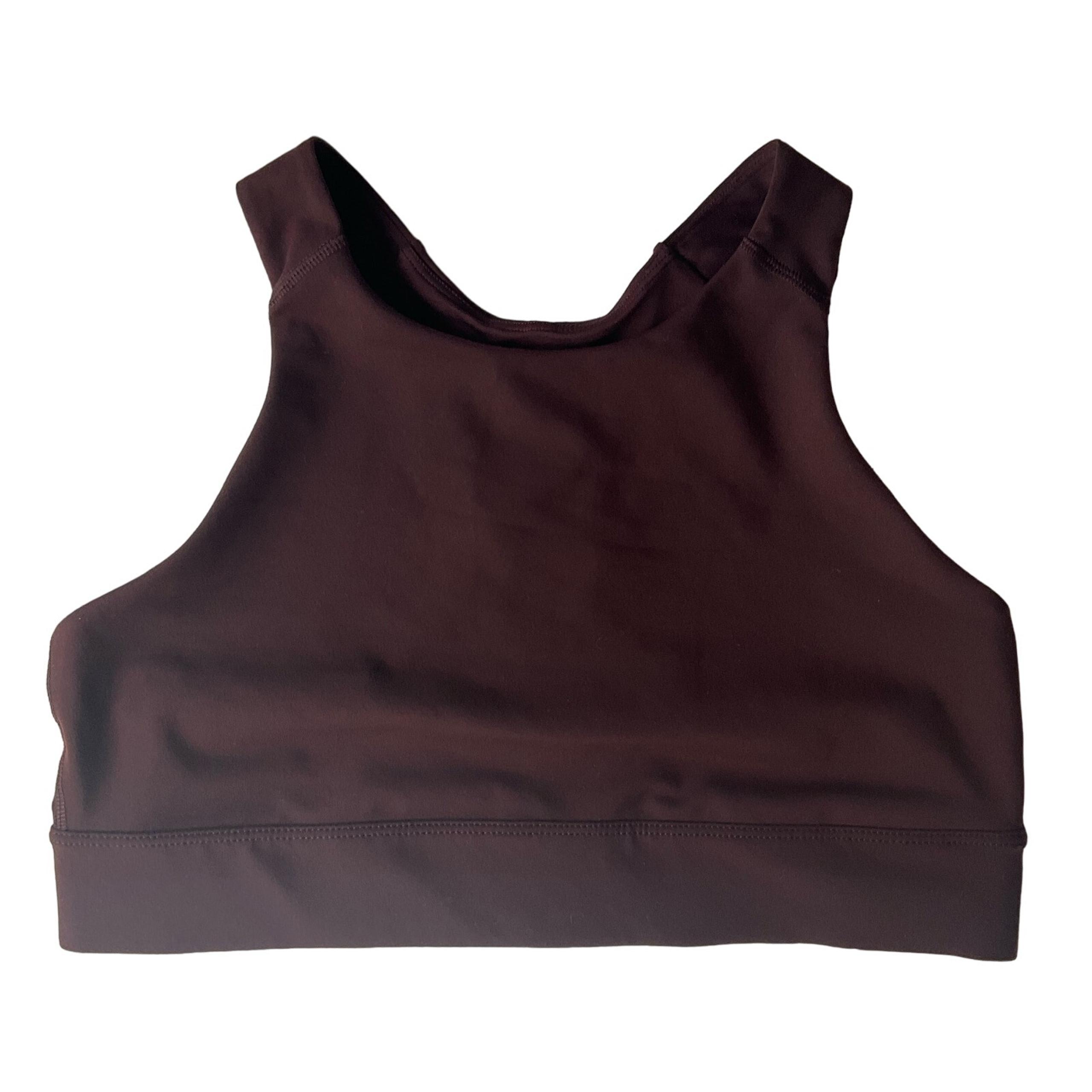 Old Navy Women’s Workout Sport Bra size L, Solid Brown, Not Padded
