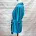 NWOT Nom Teal Cotton Belted Short Sleeve Kimono Cardigan