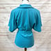 NWOT Nom Teal Cotton Belted Short Sleeve Kimono Cardigan