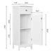 Bathroom Floor Storage Cabinet with Drawer