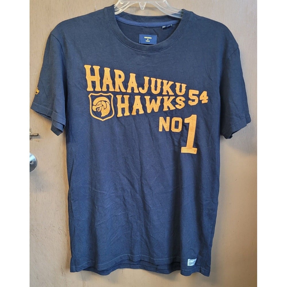 Superdry Vintage Collegiate Mens T-shirt Navy Large