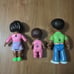 Fisher Price My First Dollhouse Mom Dad Baby Family African American Rare HTF
