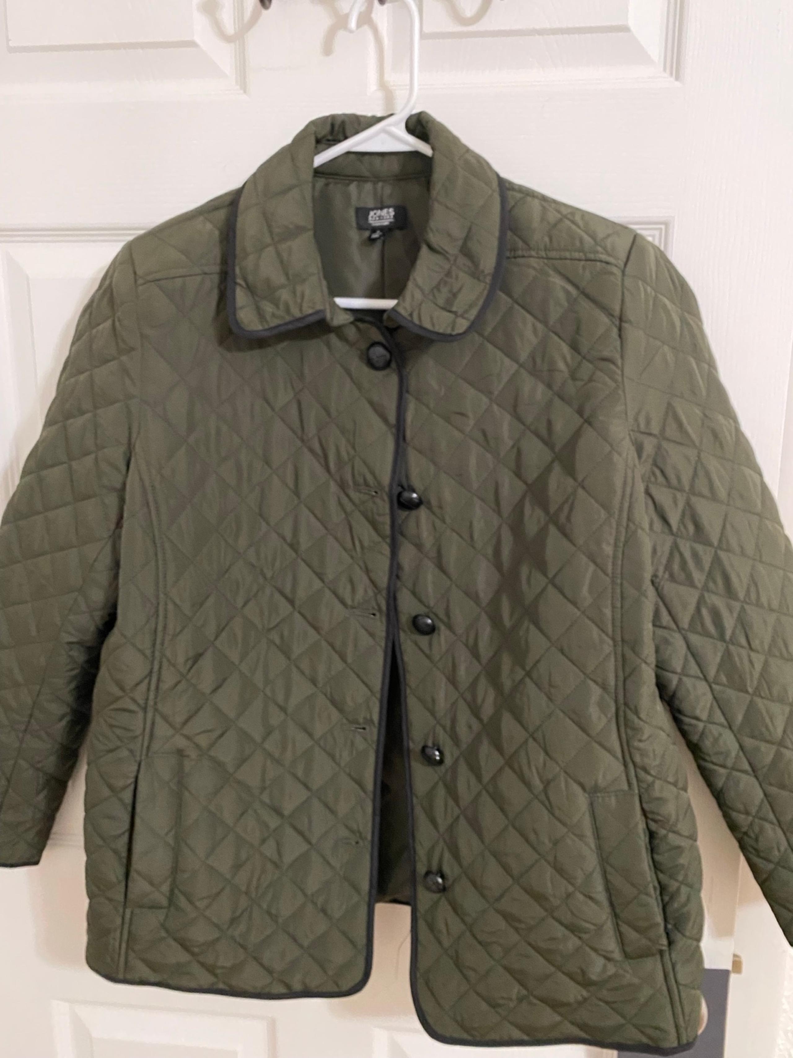 Jones New York Olive Green stitched  Jacket L women’s