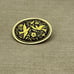 Damascene Women's Vintage Brooch Pin Made in Spain 24k Gold Plated Doves