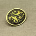 Damascene Women's Vintage Brooch Pin Made in Spain 24k Gold Plated Doves