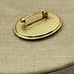 Damascene Women's Vintage Brooch Pin Made in Spain 24k Gold Plated Doves