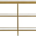 Henn&Hart 64 Wide Rectangular Console Table in Brass, Accent Table