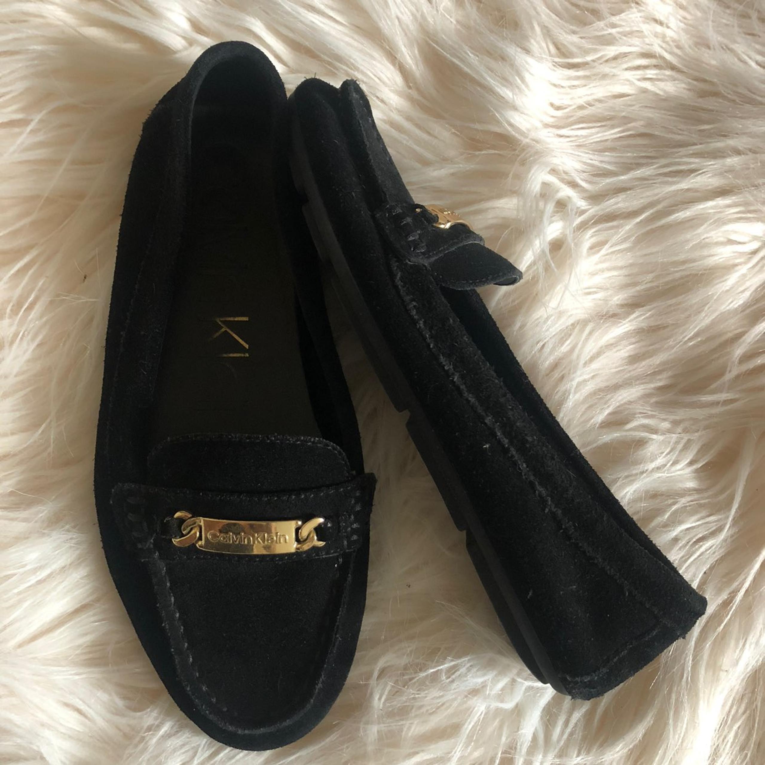 Calvin Klein Suede Loafers Sz 6.5