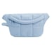 STYLISM Denmark Sheepskin Oversized Puffy Quilted Light Blue Crossbody Bag NWT