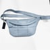 STYLISM Denmark Sheepskin Oversized Puffy Quilted Light Blue Crossbody Bag NWT