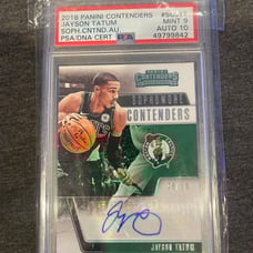 jayson tatum auto psa 9