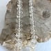 VTG Sterling Silver Knotted Faceted Crystal Quartz Rondelle Beaded Necklace 18