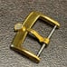 18mm gold plated crown buckle for Rolex Tudor