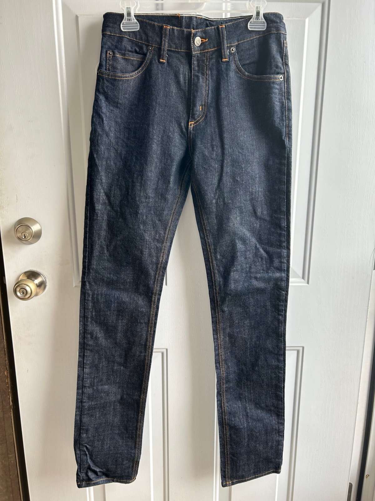 CHEAP MONDAY Mens Denim Skinny Jeans 33 x 34 Black Cotton