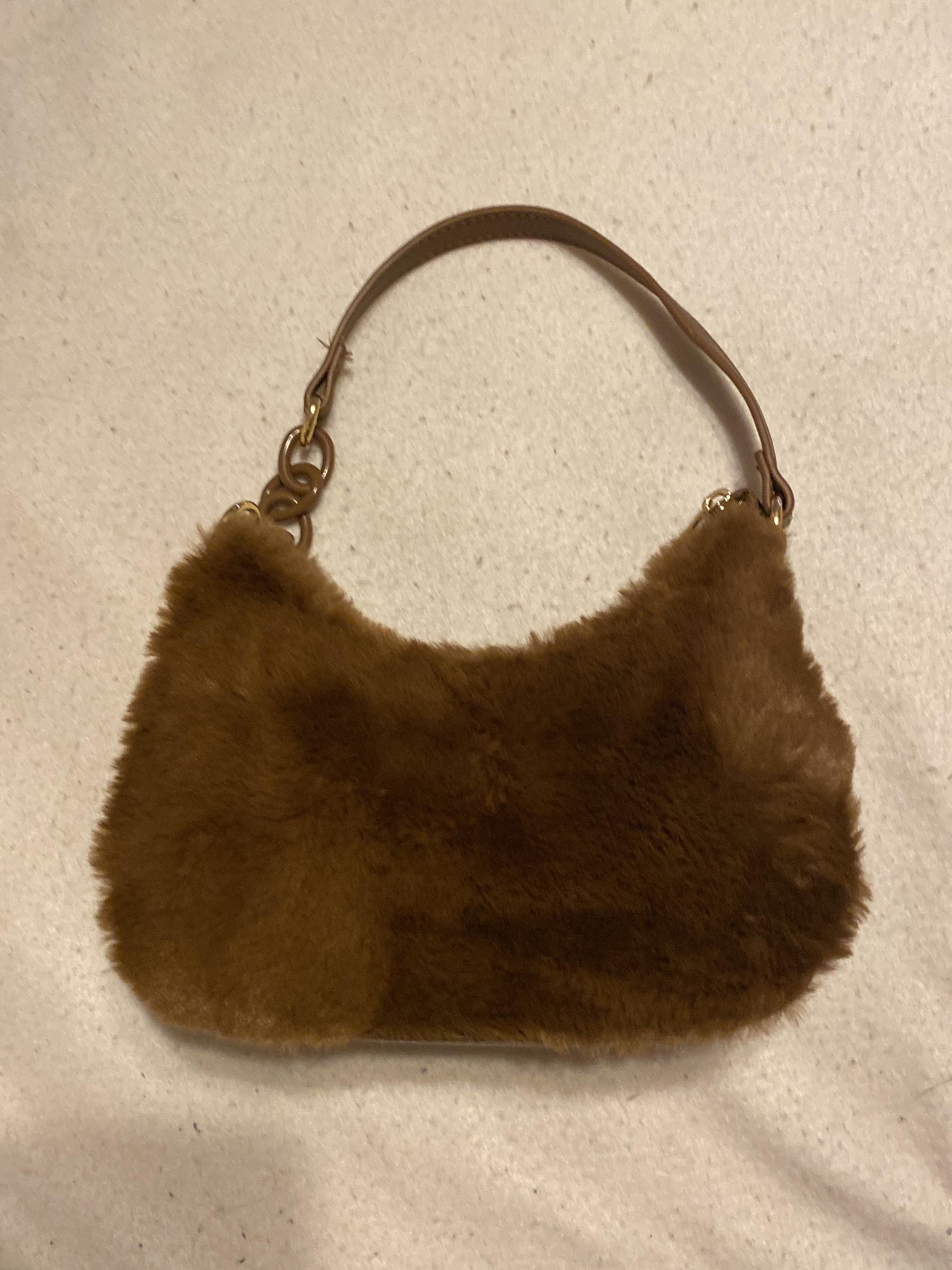 Brand New Forever 21 Brown Fur Purse