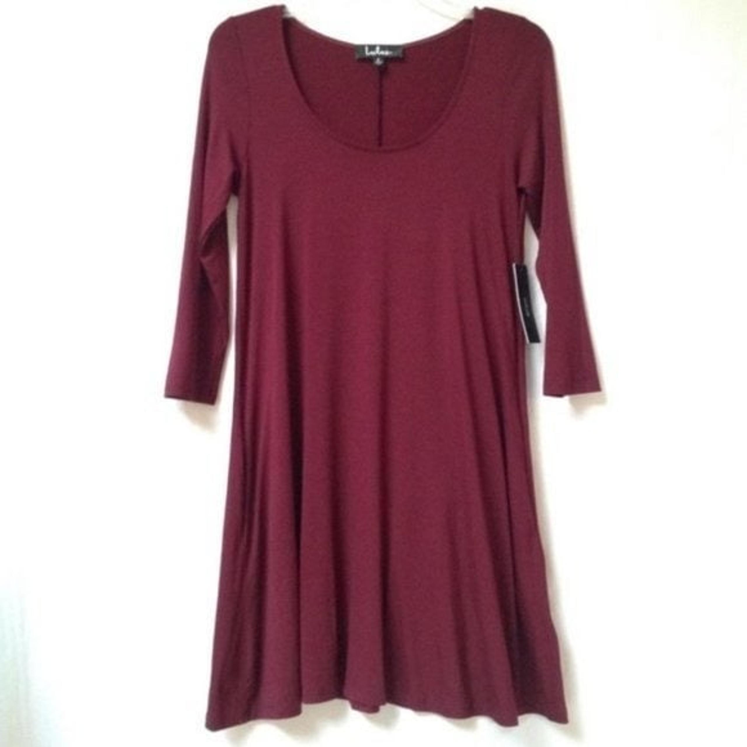 Lulus Twirl Power Wine Red Swing Dress Womens Small Wedding Prom Formal
