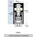 FIRE RATED HEAVY DUTY SURFACE AUTOMATIC DOOR BOTTOM 7163CA-36 #8 X 1-1/2'' 36