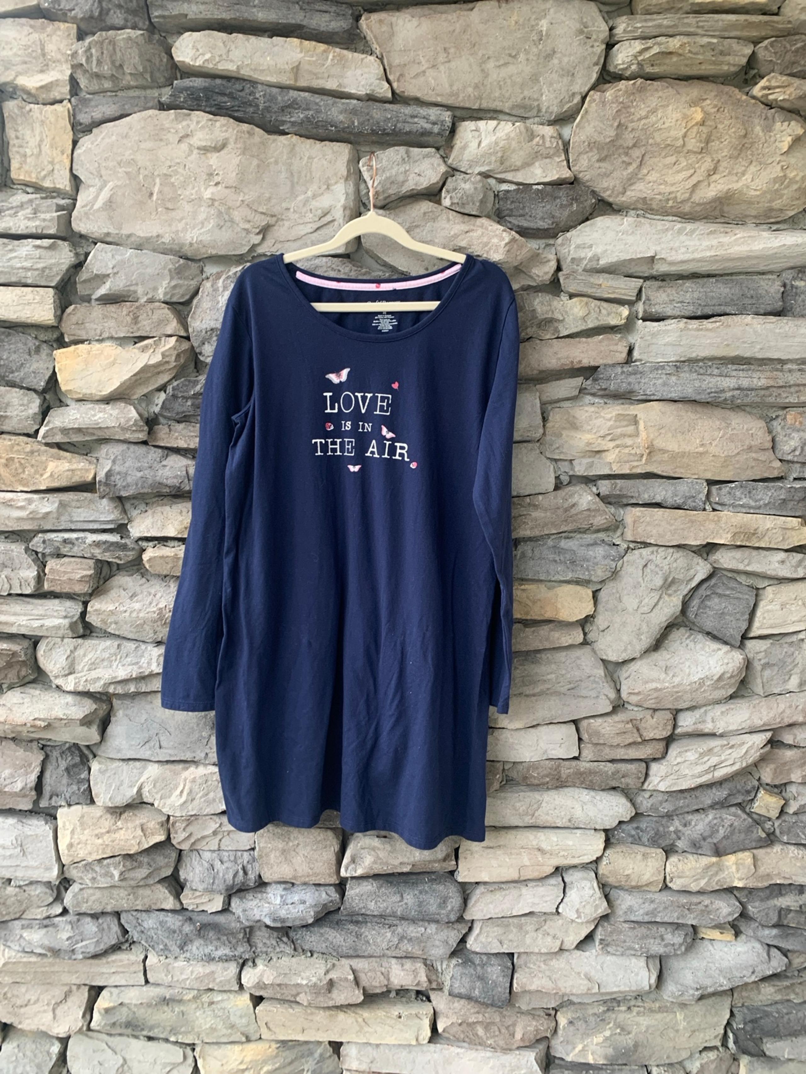 Womens Valentine Sleep Nightgown  Medium