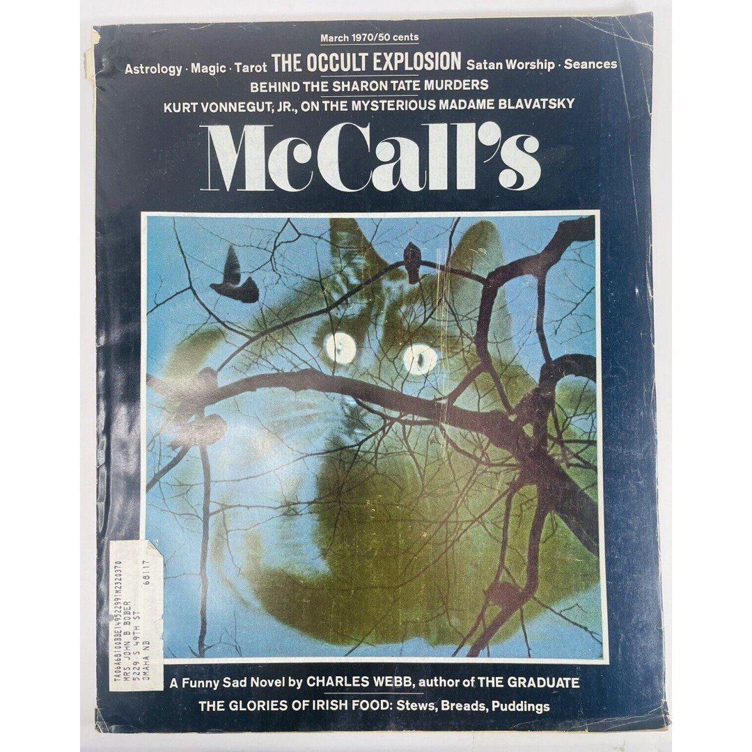 McCall's Magazine March 1970 Occult Explosion Blavatsky Tarot LaVey Satanism