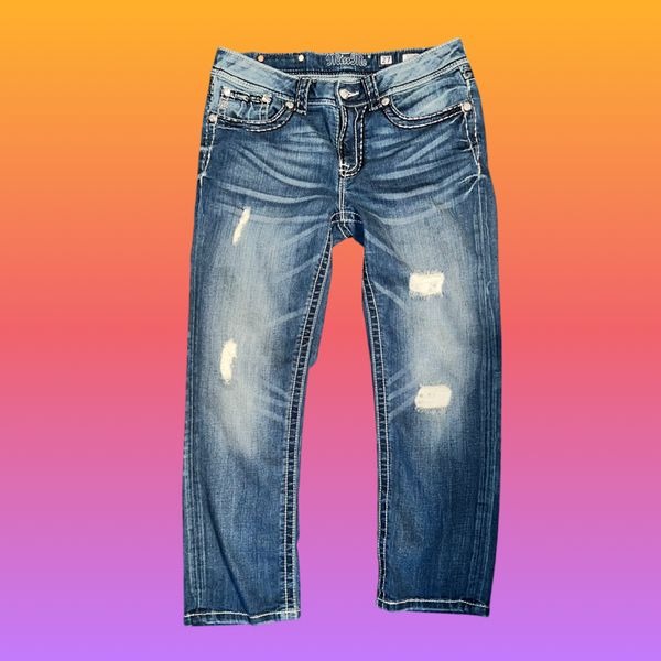 BKE Miss Me Boyfriend Denim Capris Size 30” #71