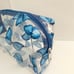 10 Cosmetic Makeup Bag Pouch Travel Plastic Case Clear Blue Butterfly