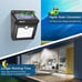 Solar Outdoor Lights Wireless Security Motion Sensor Waterproof (400LM, 4 Pack)