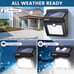 Solar Outdoor Lights Wireless Security Motion Sensor Waterproof (400LM, 4 Pack)