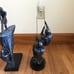 Two Two Mountain Climbers Sculptures