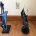Two Two Mountain Climbers Sculptures