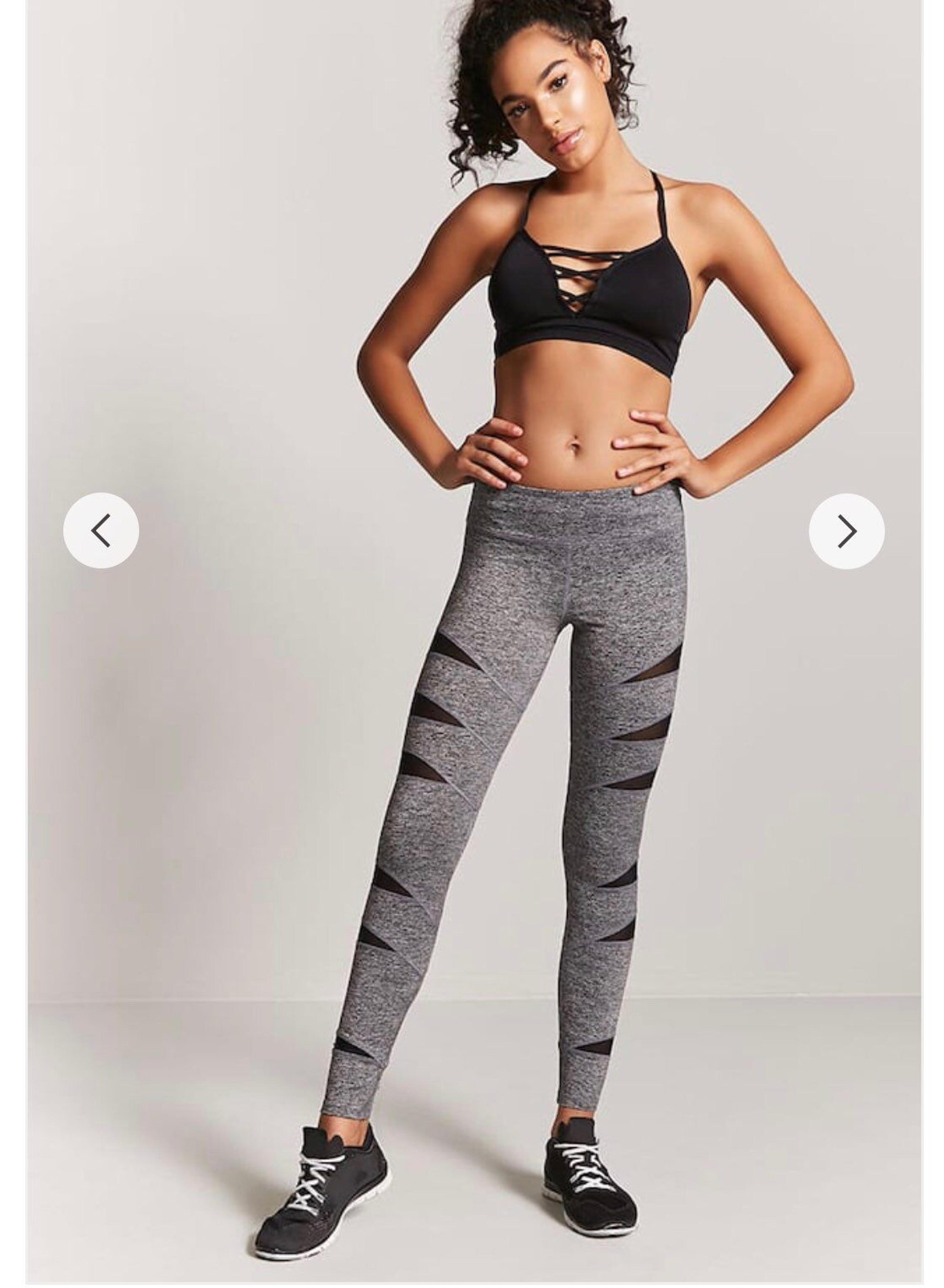 Active Marled Mesh Leggings