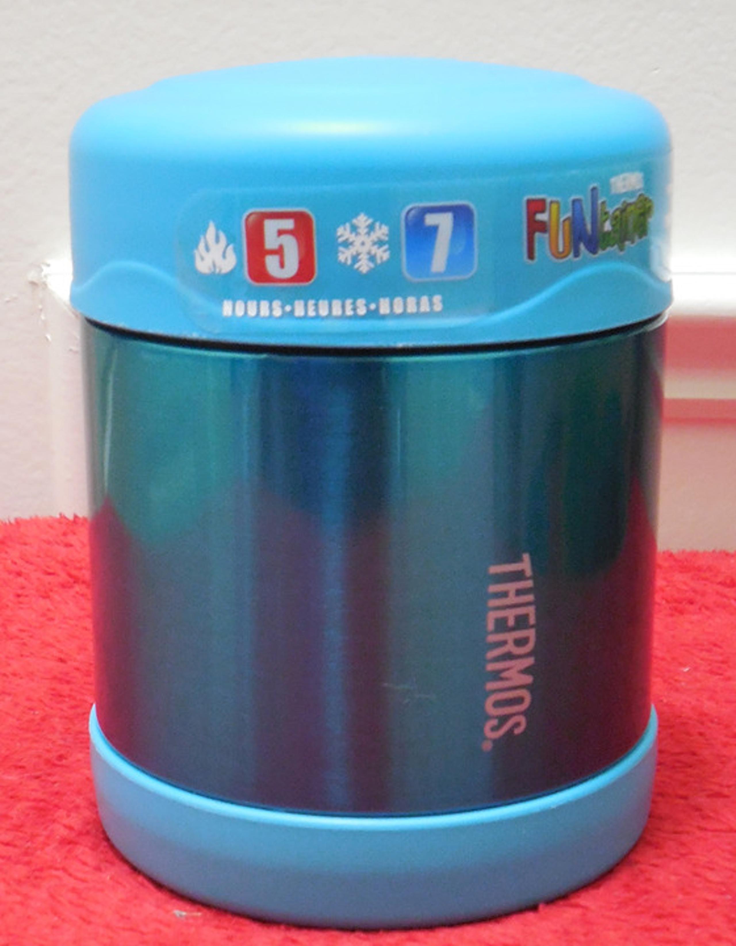 VGUC THERMOS Stainless Steel FUNTAINER 10 Ounce Food Jar, Teal