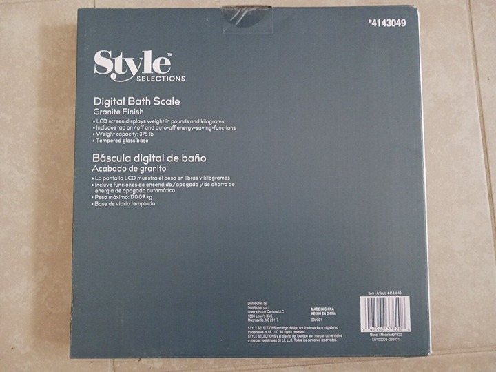 Digital Bath Scale 4143049 Style Selections