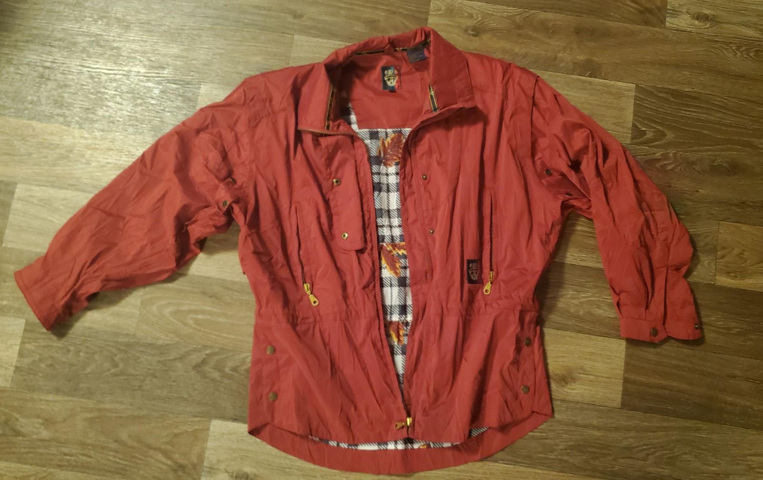Vintage Sunice Golf Women's Windbreaker Style Jacket Red Size L