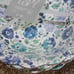 Soho Loft Blue White Flower Floral Scalloped Melamine 8 Soup Bowl Set of 4 NWT