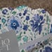 Soho Loft Blue White Flower Floral Scalloped Melamine 8 Soup Bowl Set of 4 NWT