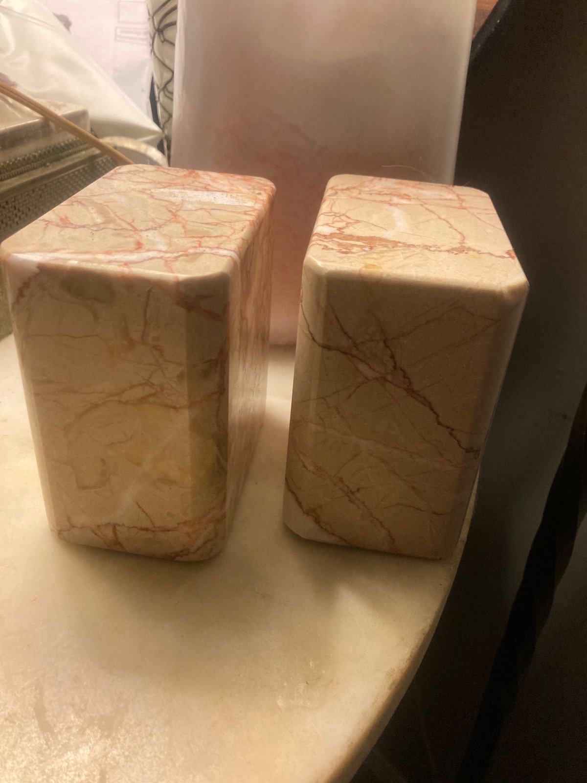 Vermont Marble Co Mud Century bookends
