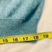 J Crew Cotton Cashmere Blend Knit Sweater V Neck Long Sleeve Light Blue L #86055
