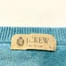 J Crew Cotton Cashmere Blend Knit Sweater V Neck Long Sleeve Light Blue L #86055