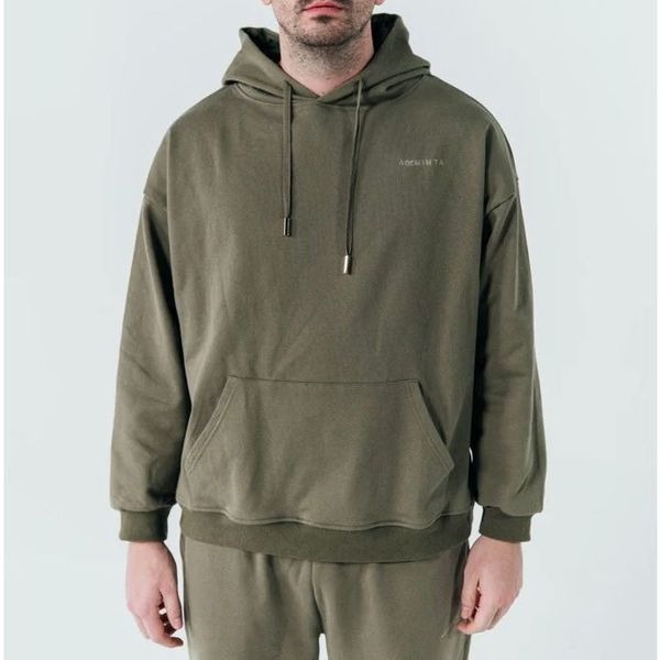 Arminta Army Green Norma Hoodie Sweatshirt Unisex Medium