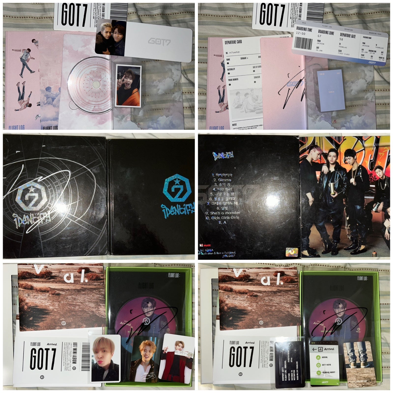 Bundle Youngjae Signed Got7 albums